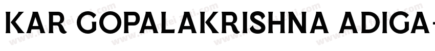 kar gopalakrishna adiga字体转换